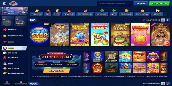 BigClash Casino élő kaszinó kínálata mobilon